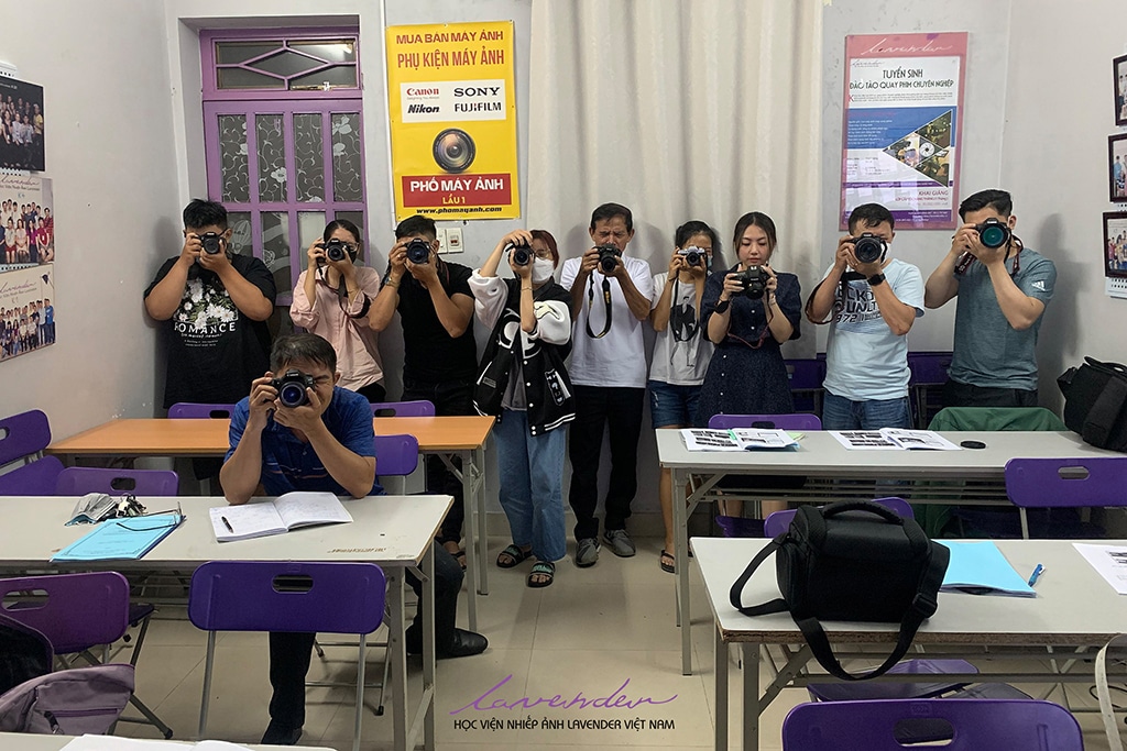 Khoá học chụp ảnh chuyên nghiệp ở Học viện Lavender Đà Nẵng
